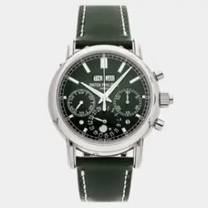 Patek Philippe Patek Philippe Perpetual Calendar Split-Seconds Chronograph 5204G-001 White gold Green