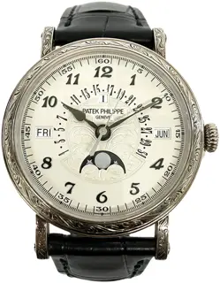 Patek Philippe Patek Philippe Perpetual Calendar 5160/500G-001 White gold Silver