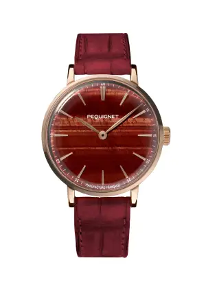 Pequignet Montre Attitude Œil de Tigre Or - Exclusivité, série limitée
