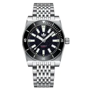 Phoibos PHOIBOS Narwhal 200M Automatic Diver Watch PY061B Dark Blue Aventurine