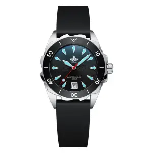 Phoibos PHOIBOS SEA NYMPH 300M Quartz Lady Diver Watch PX021C Black