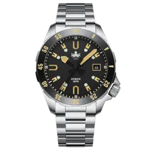 Phoibos PHOIBOS APOLLO 200M Automatic Diver Watch PY056C Black