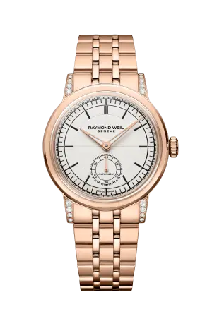 Raymond Weil Millesime Automatic Small Seconds Diamonds Watch, 35mm