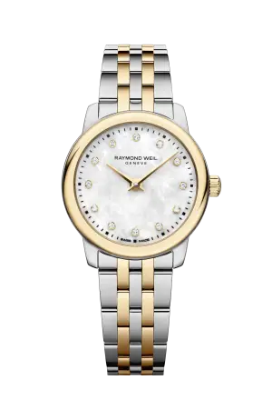 Raymond Weil Toccata Ladies Classic Two-Tone Gold Diamond Steel Quartz Watch, 24 mm