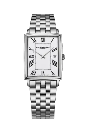 Raymond Weil Toccata Men's Stainless Steel Square Quartz Watch, 37 x 29 mm
