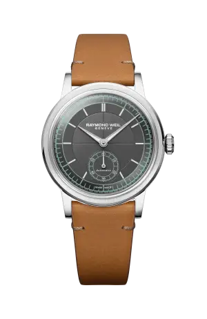 Raymond Weil Millesime Automatic Small Seconds Menthol Minute Track Watch, 35mm
