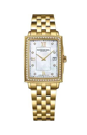 Raymond Weil Toccata Ladies 68 diamonds Gold Quartz Watch, 22 x 28 mm