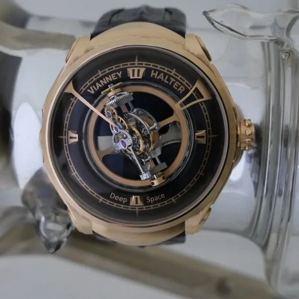 Vianney Halter Deep Space Tourbillon Pink Gold (Black Dial)