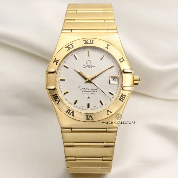 Omega Rare Omega Constellation Oman Crest 11023000 18k Yellow Gold