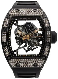 Richard Mille Richard Mille RM 055 RM 055 42.7mm Carbon fiber and Rose gold Skeletonized