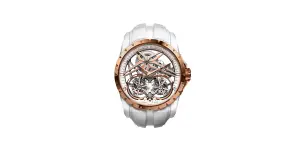 Roger Dubuis Excalibur Double Tourbillon White Ceramic Watch RDDBEX0952 | Roger Dubuis