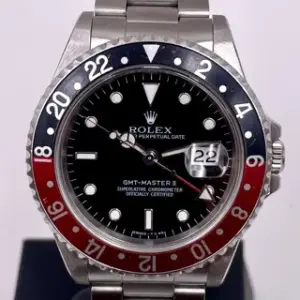 Rolex Rolex GMT-Master II 16710 40mm Stainless steel Black