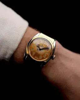 Rolex Rolex Oyster Perpetual 3065 32mm Stainless steel and Gold-plated Cream