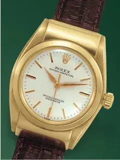 Rolex Rolex Oyster Perpetual 3065 32mm Yellow gold Silver