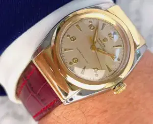 Rolex Rolex Oyster Perpetual 3065 32mm Yellow gold Cream