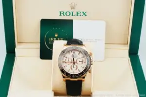 Rolex Rolex Daytona 40mm 18k rose gold White