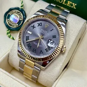 Rolex Rolex Datejust 41126333 41MM Wimbledon Dial Two Tone + Box