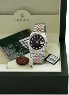 Rolex Rolex Datejust 116231 36mm Yellow gold and Stainless steel Black