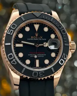 Rolex Rolex Yacht-Master 116655 40mm Rose gold Black