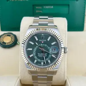Rolex Rolex Sky-Dweller 336934-0001 42mm Stainless steel Green