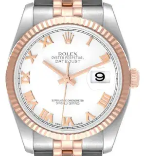 Rolex Rolex Datejust 116231 36mm Yellow gold and Stainless steel White
