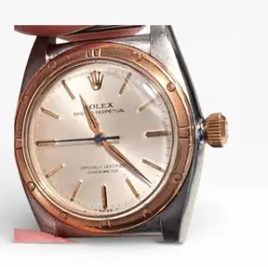 Rolex Rolex Oyster Perpetual 3372 31mm Rose gold and Stainless steel Silver