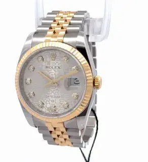 Rolex Rolex Datejust 116233 36mm Yellow gold and Stainless steel Silver