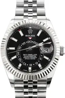 Rolex Rolex Sky-Dweller 326934 42mm White gold and Stainless steel Black