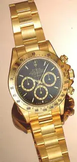 Rolex Rolex Daytona Yellow gold Black