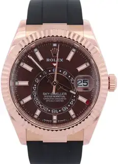 Rolex Rolex Sky-Dweller 326235 42mm Rose gold Brown
