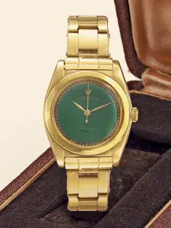 Rolex Rolex Oyster Perpetual 3131 32mm Yellow gold Cream