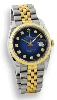 Rolex Rolex Datejust 116233 36mm Stainless steel Blue