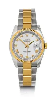Rolex Rolex Datejust 116233 37mm Stainless steel White