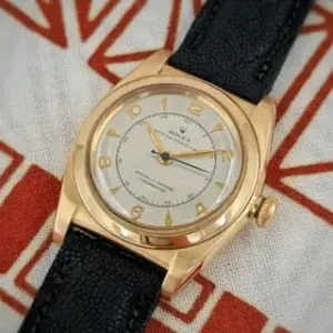Rolex Rolex Oyster Perpetual 3131 32mm Yellow gold Silver and White and Gray
