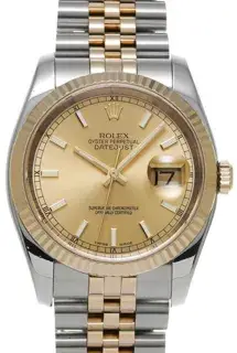 Rolex Rolex Datejust 116233 36mm Stainless steel Champagne, Price & Market Data