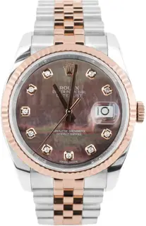 Rolex Rolex Datejust 116231 36mm Rose gold Black