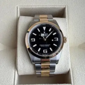 Rolex Rolex Explorer 124273 (TWO-TONE) 36mm Yellow gold and Stainless steel Black