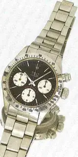 Rolex Rolex Daytona 6265 38mm Stainless steel Black and Beige