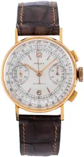 Rolex Rolex Oyster Chronograph Antimagnétique Monoblocco 3484 33mm Rose gold Silver