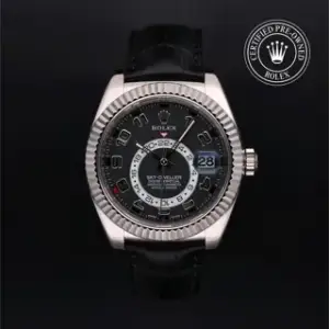Rolex Rolex Sky-Dweller 326139-0003 42mm White gold Black