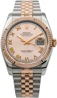 Rolex Rolex Datejust 116231 36mm Rose gold and Stainless steel Pink