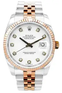 Rolex Rolex Datejust 116231 36mm Rose gold White