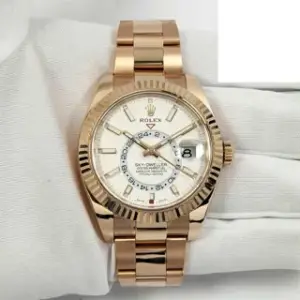 Rolex Rolex Sky-Dweller 326935-0005 42mm Rose gold White