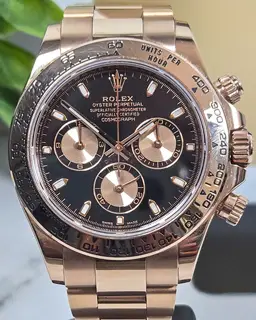 Rolex Rolex Daytona 116505 40mm Rose gold Black