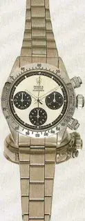 Rolex Rolex Daytona 6265 36mm Stainless steel Black and Beige