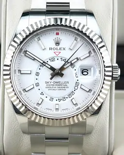 Rolex Rolex Sky-Dweller 326934 42mm Stainless steel White
