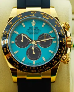 Rolex Rolex Daytona 126518LN 40mm Yellow gold Turquoise