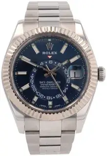 Rolex Rolex Sky-Dweller 326934 42mm Stainless steel Blue, Price & Market Data