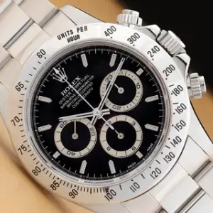 Rolex Rolex Daytona 16520 40mm Stainless steel Black, Price & Market Data