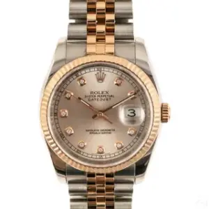Rolex Rolex Datejust 116231 36mm Rose gold and Stainless steel Silver